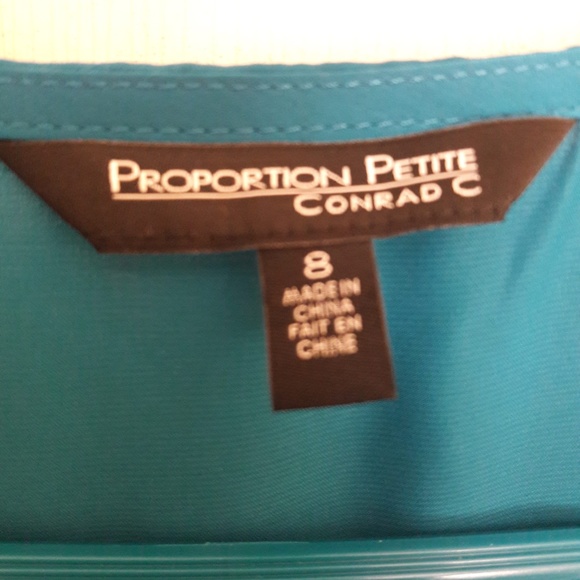 Teal short sleeve Blouse - Picture 2 of 2